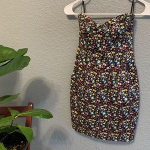 Talula Anthropologie Strapless Floral Dress 🔥